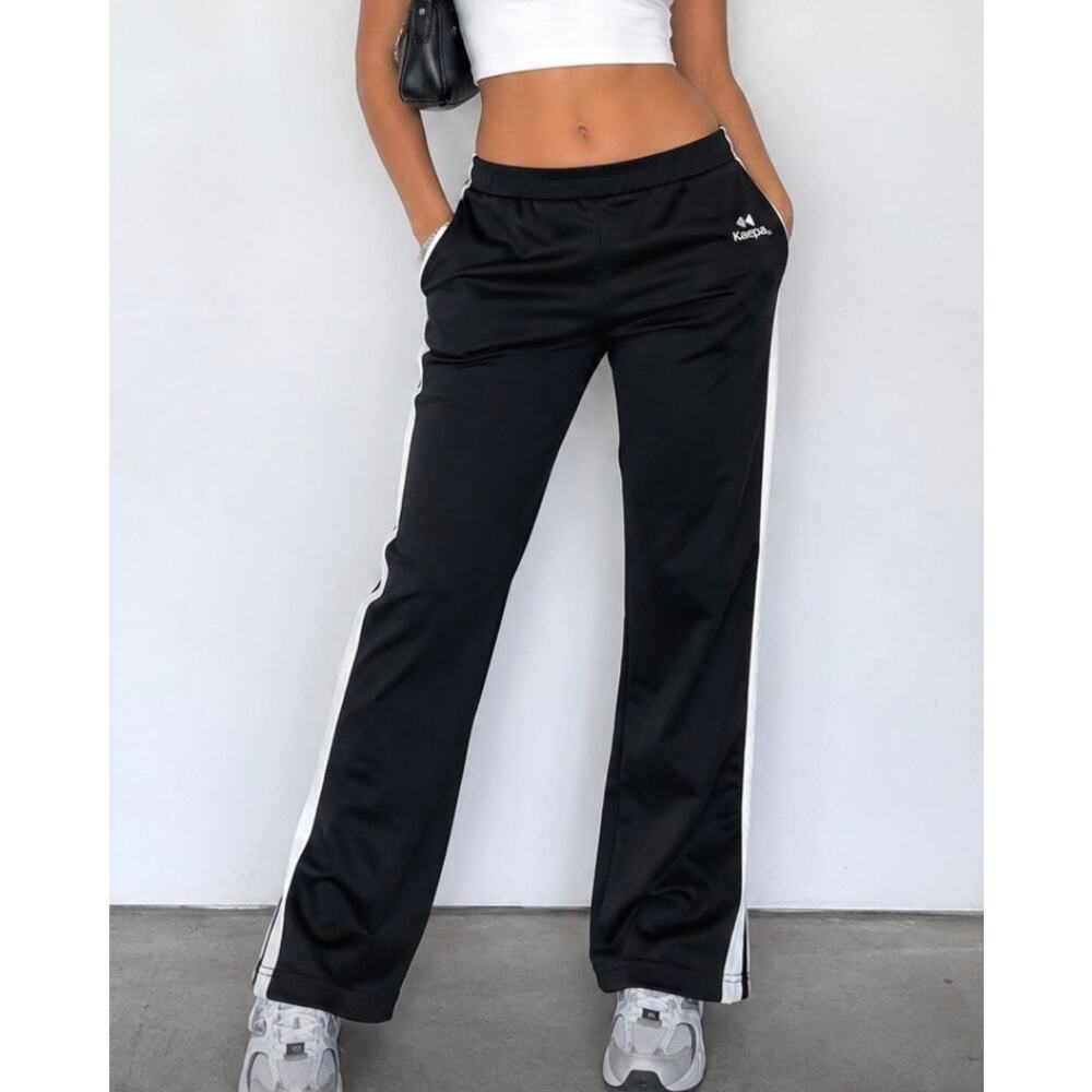 Vintage Kaepa athletic pants side stripe lounge straight leg sports activewear M